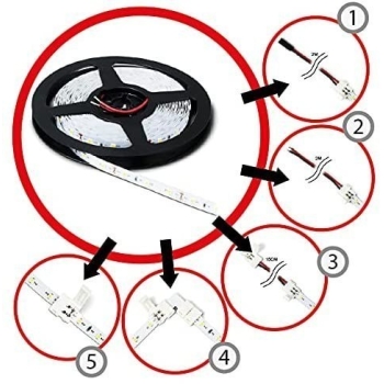 Taśma LED 12V 5m ciepła 24W IP20 2700K [13190000395]